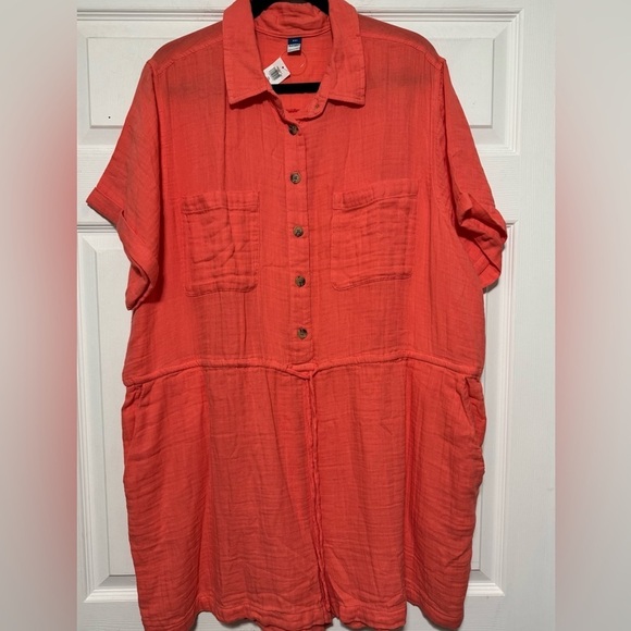 Old Navy Pants - Old Navy Coral Polo Jumper Size XXL